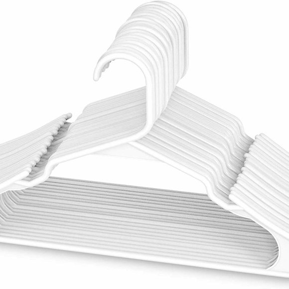 Sharpty Other - Sharpty 8542010066 Plastic Hangers - White, Pack o